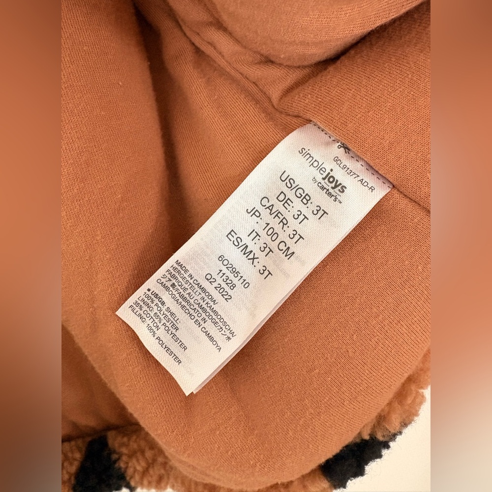 EUC Carter’s Simple Joys Thick Teddy Coat - Picture 5 of 7